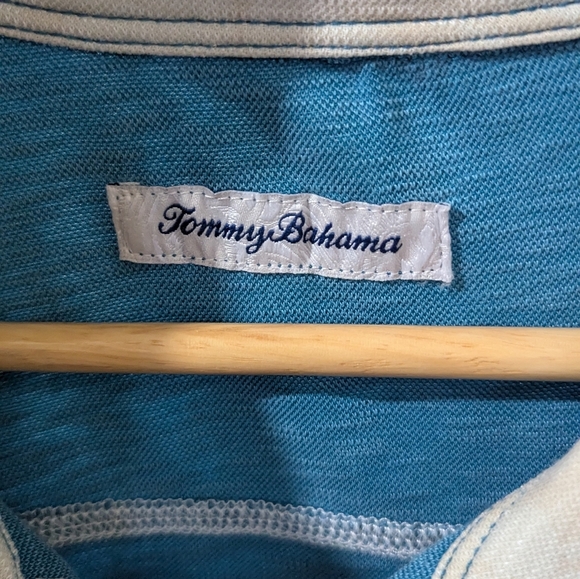 Tommy Bahama Palmetto Paradise Polo Shirt - Voyager Blue Size XXL N - Picture 4 of 6